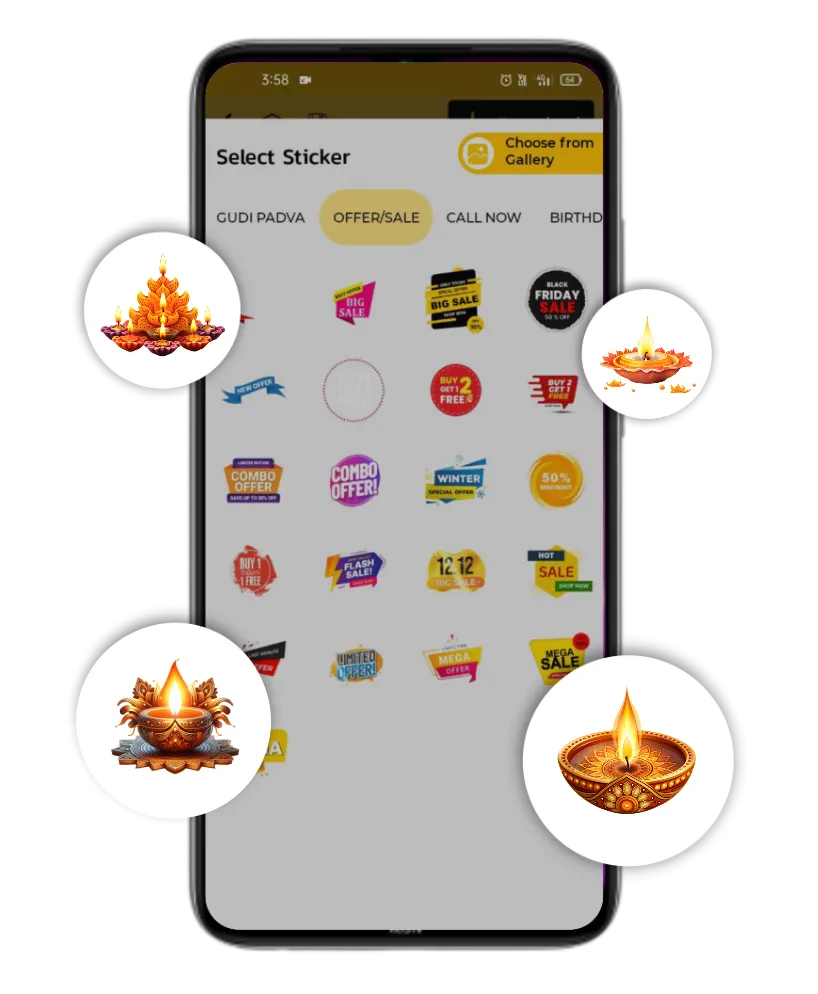 Dev Diwali gif sticker poster